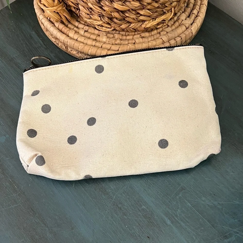 Madewell Cosmetic bag. Fun and roomy.
